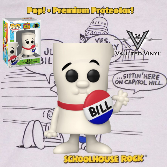 Schoolhouse Rock Bill Funko Pop! + Premium Protector!